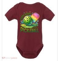 Happy People Play Pickleball Baby Bodysuit thumb 0