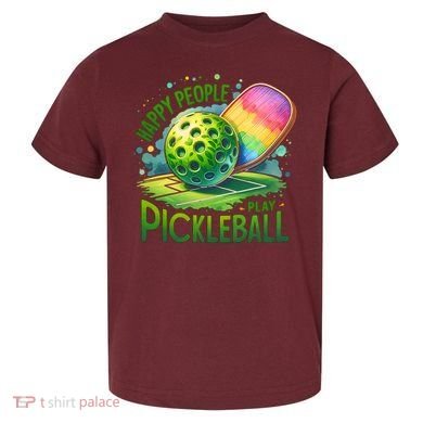Happy People Play Pickleball Toddler T-Shirt