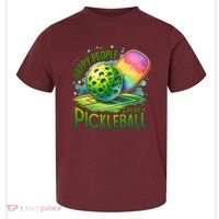 Happy People Play Pickleball Toddler T-Shirt thumb 0