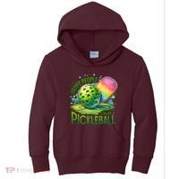 Happy People Play Pickleball Kids Hoodie thumb 0