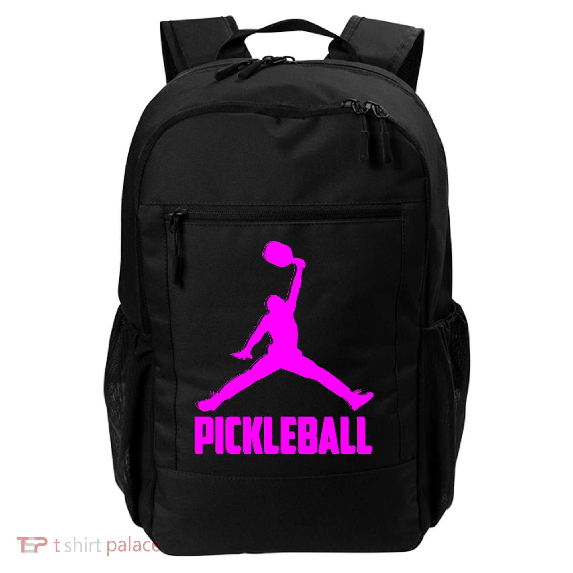 Hot Pink Pickleball Sports Logo Backpack