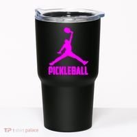 Hot Pink Pickleball Sports Logo Tumbler thumb 0