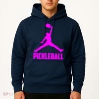 Hot Pink Pickleball Sports Logo Hoodie thumb 2