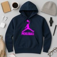 Hot Pink Pickleball Sports Logo Hoodie thumb 3