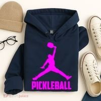 Hot Pink Pickleball Sports Logo Hoodie thumb 4