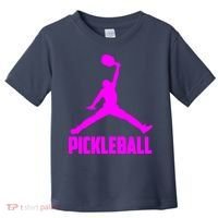 Hot Pink Pickleball Sports Logo Toddler T-Shirt thumb 0