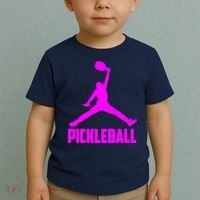 Hot Pink Pickleball Sports Logo Toddler T-Shirt thumb 2