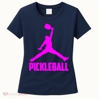Hot Pink Pickleball Sports Logo Women's T-Shirt thumb 0
