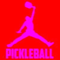 Hot Pink Pickleball Sports Logo Santa Hat thumb 1