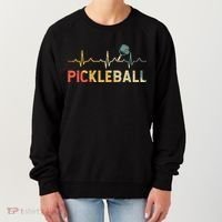heartbeat Pickleballer Pickle Baller Pickleball Player Women's Sweatshirt thumb 0