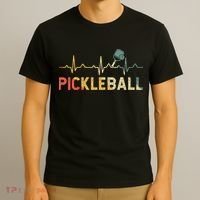 heartbeat Pickleballer Pickle Baller Pickleball Player T-Shirt thumb 3