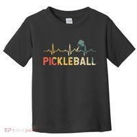 heartbeat Pickleballer Pickle Baller Pickleball Player Toddler T-Shirt thumb 0