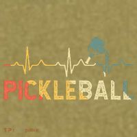 heartbeat Pickleballer Pickle Baller Pickleball Player Garment-Dyed Women's Muscle Tee thumb 6
