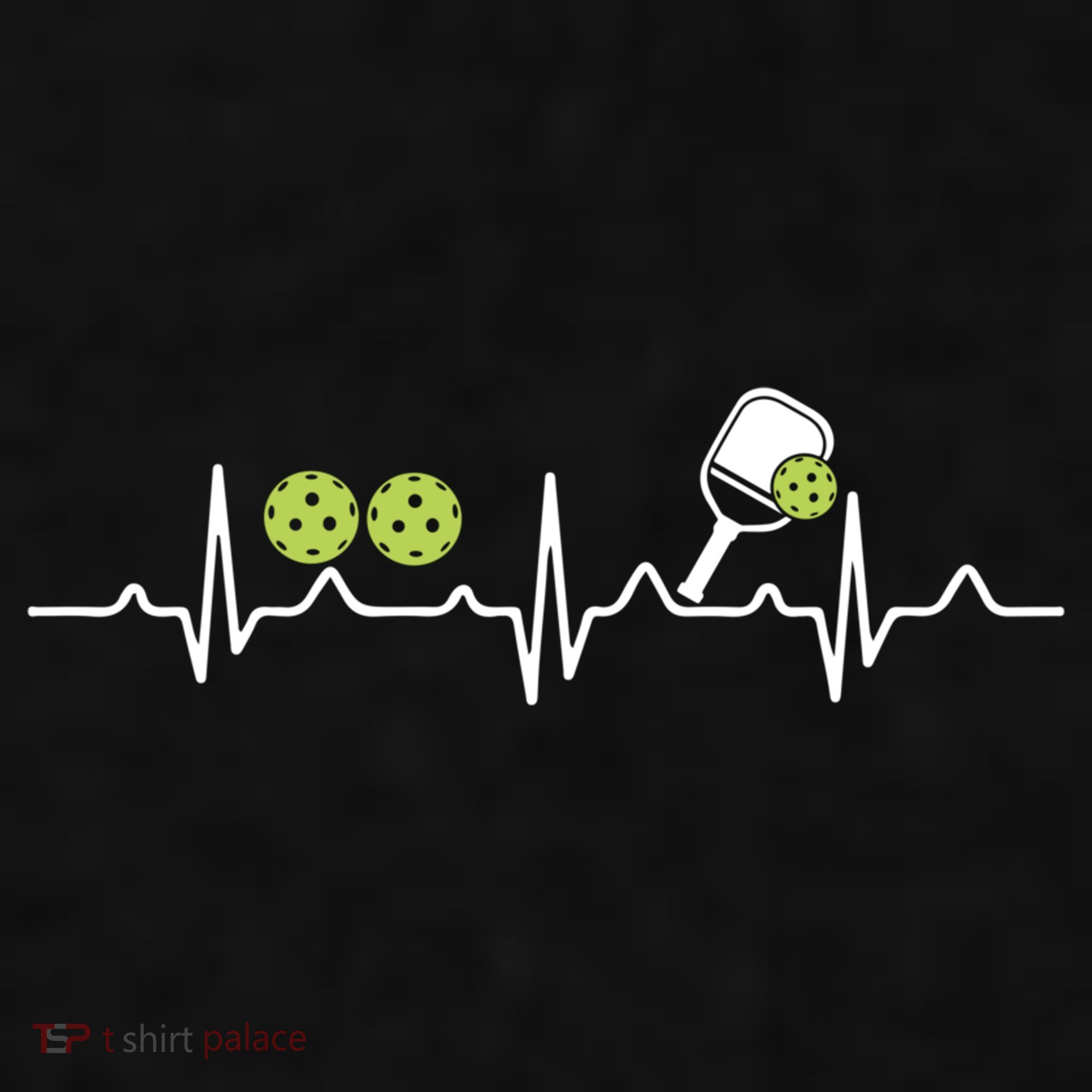 Heartbeat Pulse Pickleball Funny Gift Ladies PosiCharge Tri-Blend Wicking Tank