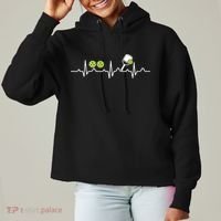 Heartbeat Pulse Pickleball Funny Gift Ladies Heavyweight Boxy Pullover Hoodie thumb 0