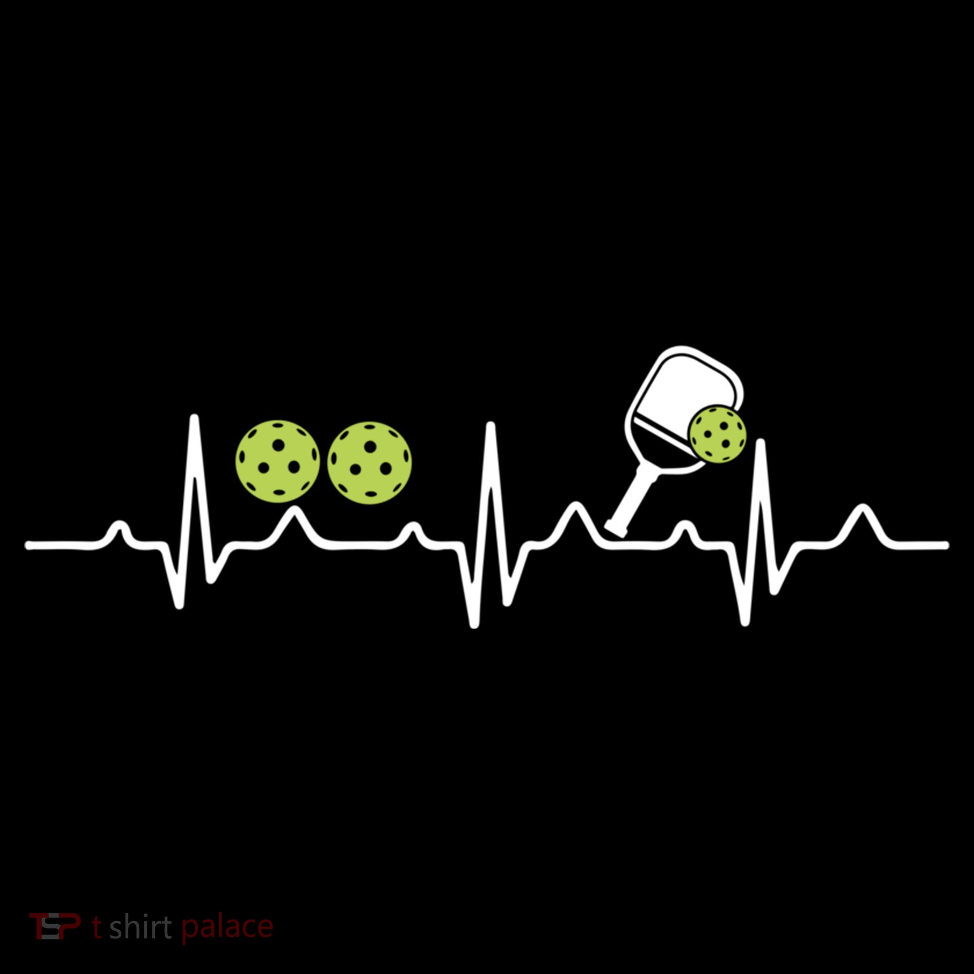 Heartbeat Pulse Pickleball Funny Gift Women's Hoodie
