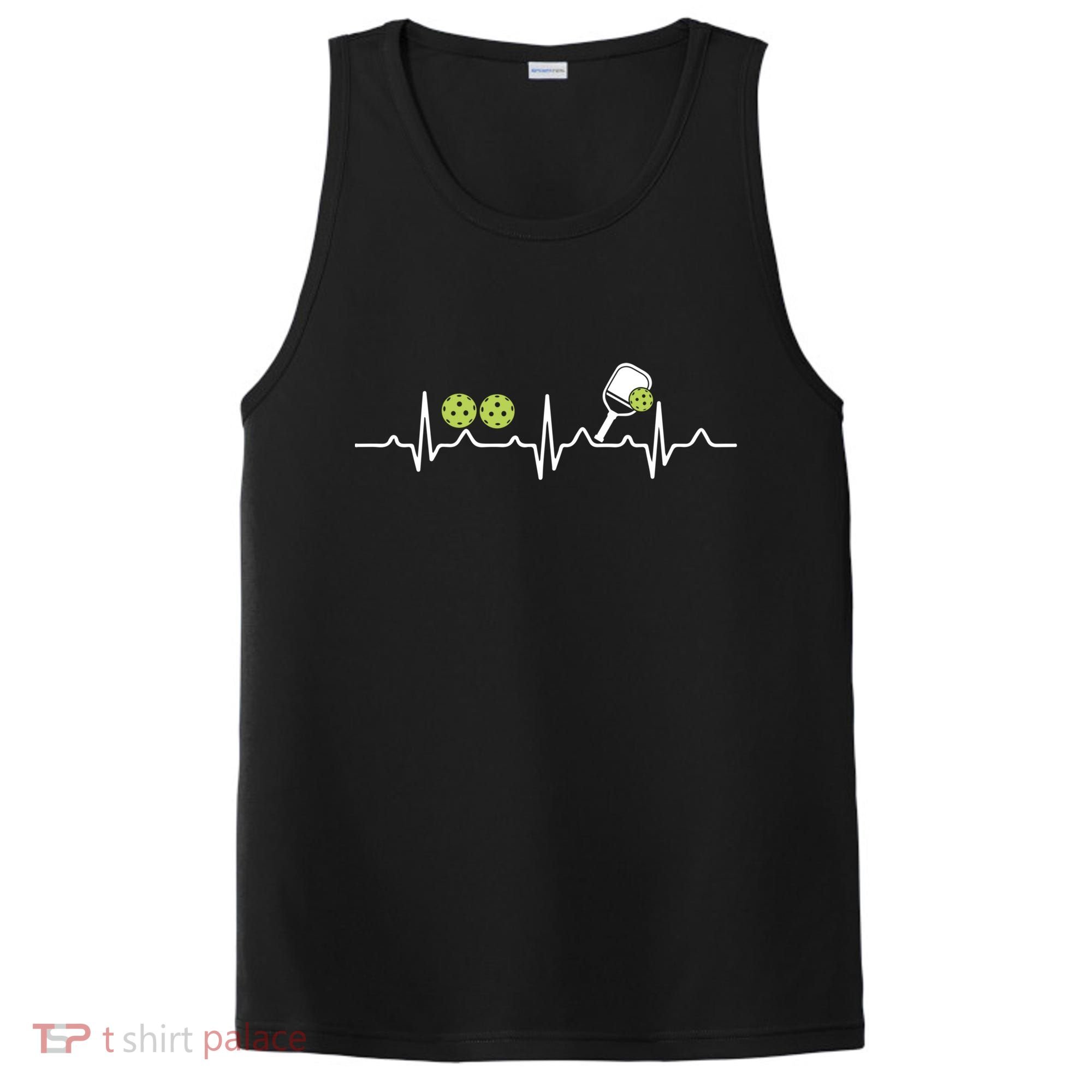 Heartbeat Pulse Pickleball Funny Gift PosiCharge Competitor Tank