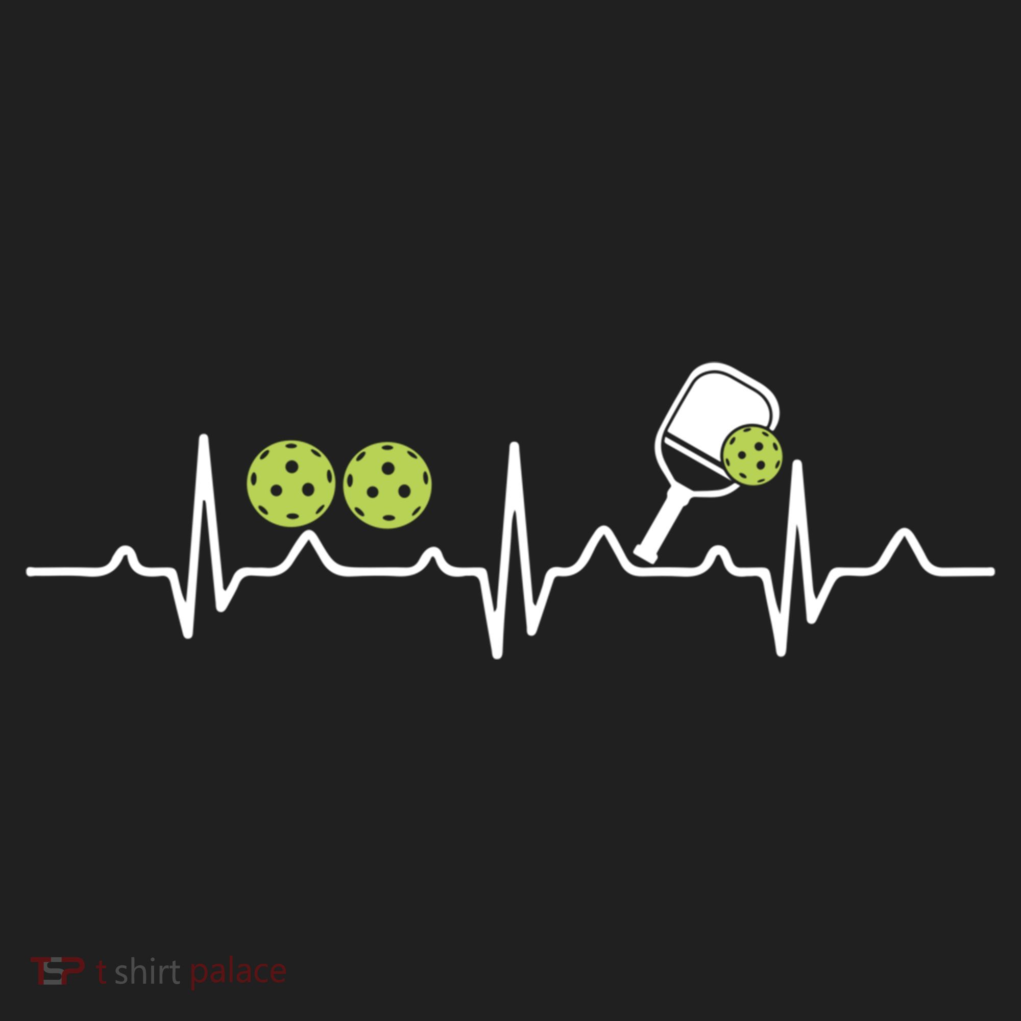 Heartbeat Pulse Pickleball Funny Gift Sport-Tek Posi-UV Pro Polo
