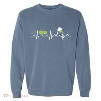 Heartbeat Pulse Pickleball Funny Gift Garment-Dyed Sweatshirt thumb 0