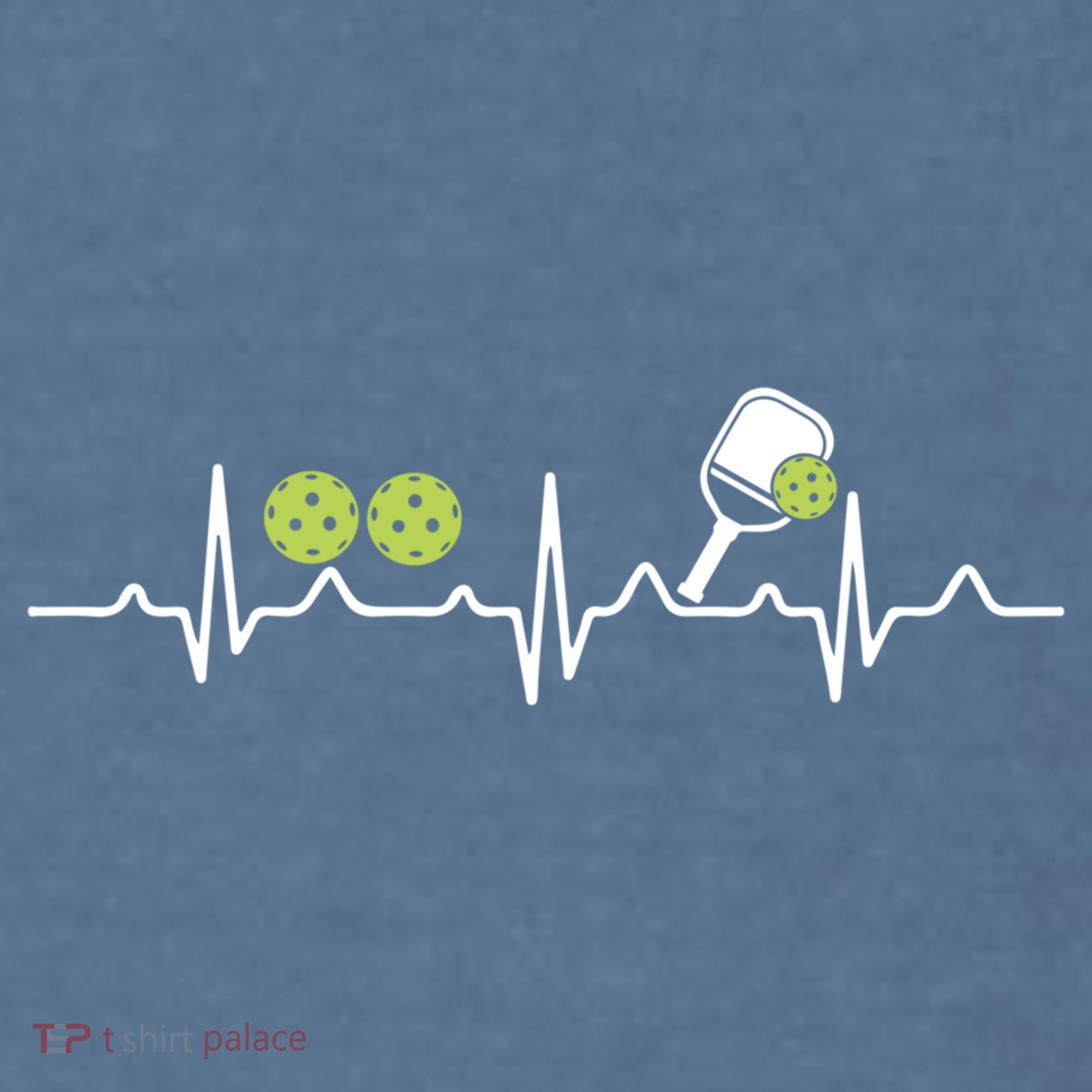 Heartbeat Pulse Pickleball Funny Gift Garment-Dyed Sweatshirt