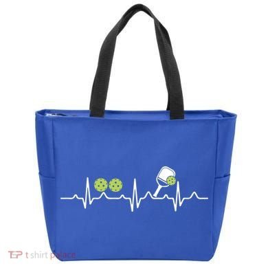 Heartbeat Pulse Pickleball Funny Gift Tote Bag
