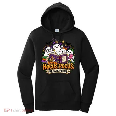 Hocus Pocus Please Focus Ghost Study Group Women's Hoodie