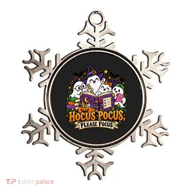 Hocus Pocus Please Focus Ghost Study Group Ornament