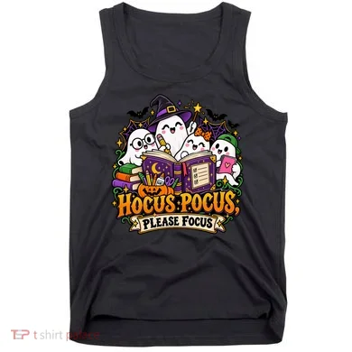 Hocus Pocus Please Focus Ghost Study Group Tank Top