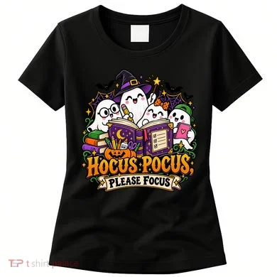 Hocus Pocus Please Focus Ghost Study Group Women's T-Shirt
