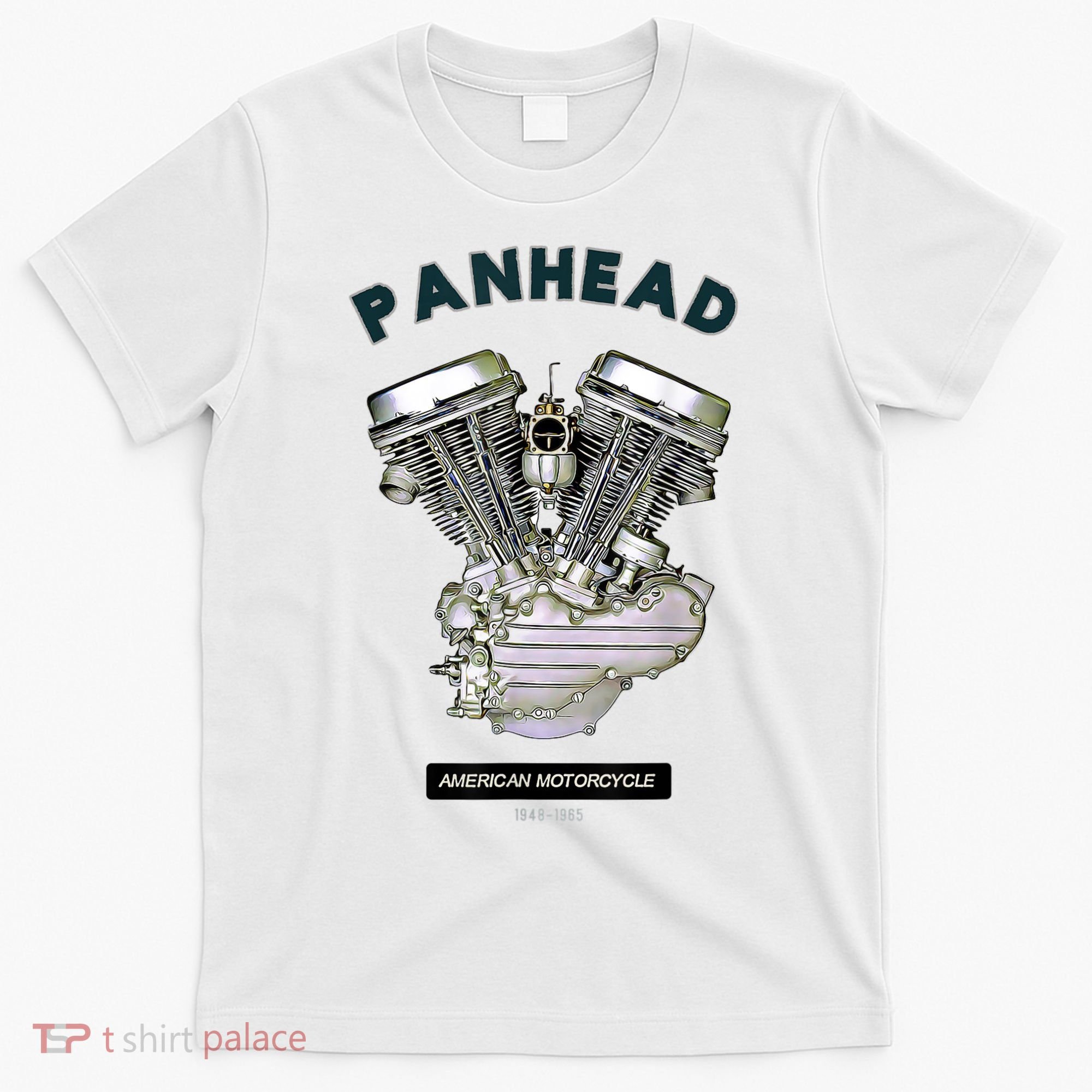 HD PanHead Retro VTwin Engine Motorcycle 48 65 Biker Gear T-Shirt
