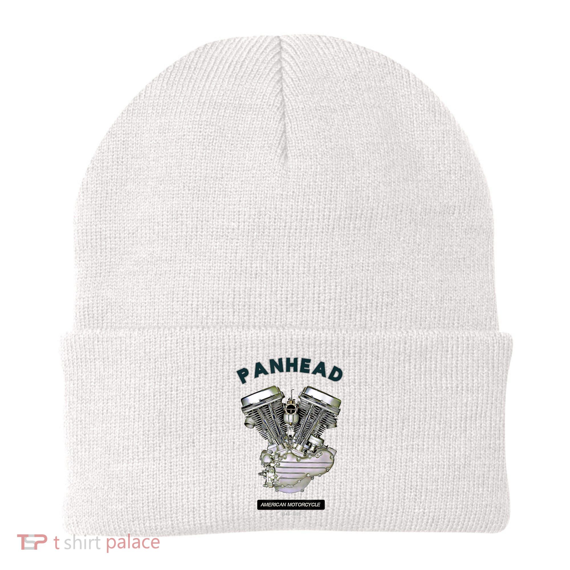 HD PanHead Retro VTwin Engine Motorcycle 48 65 Biker Gear Beanie