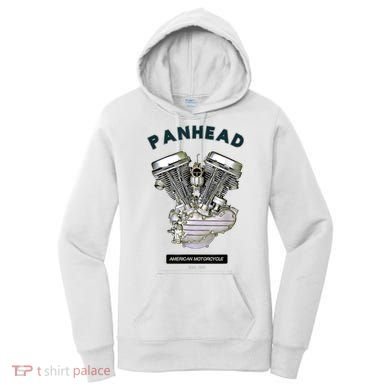HD PanHead Retro VTwin Engine Motorcycle 48 65 Biker Gear Women's Hoodie