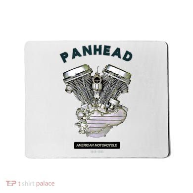HD PanHead Retro VTwin Engine Motorcycle 48 65 Biker Gear Mousepad