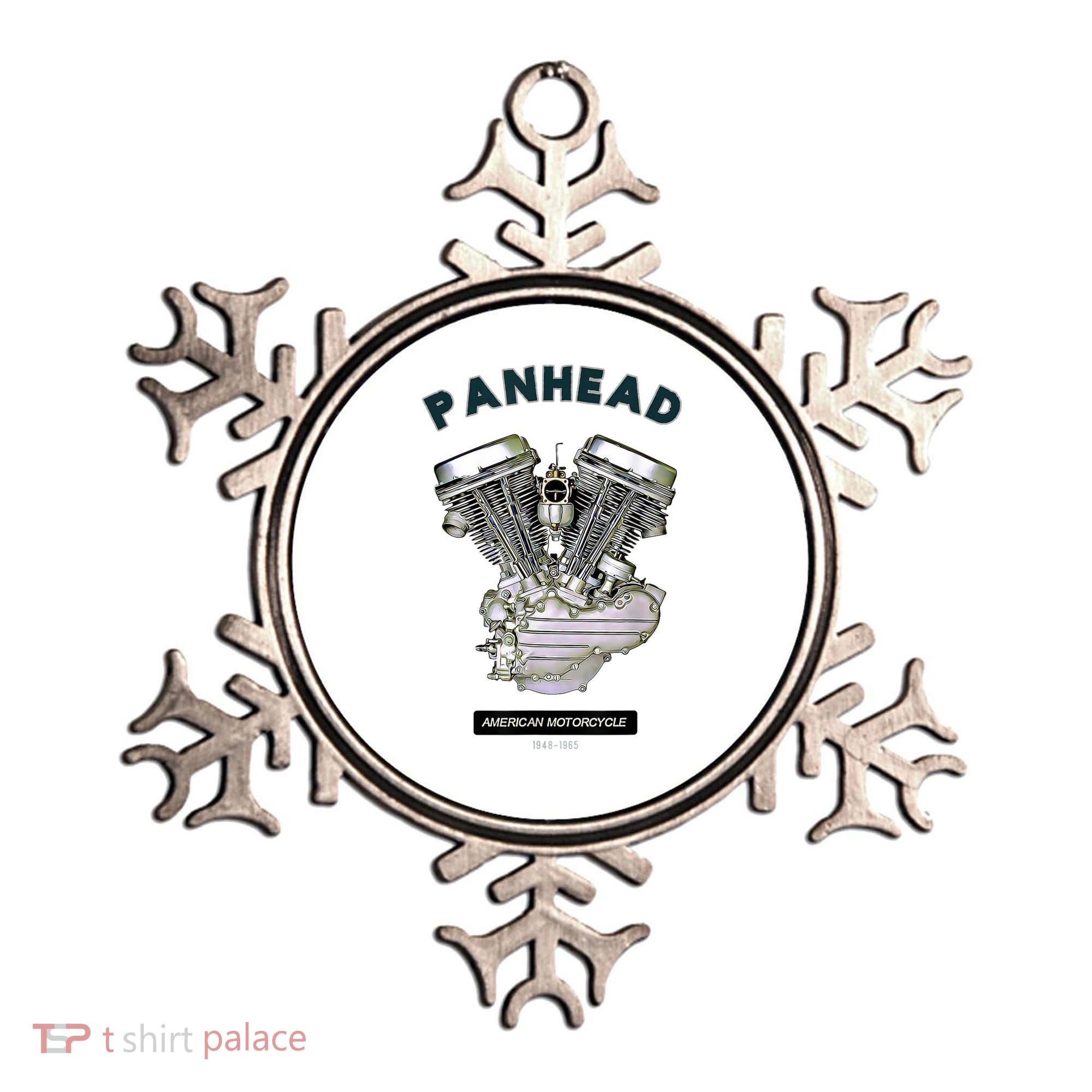 HD PanHead Retro VTwin Engine Motorcycle 48 65 Biker Gear Ornament