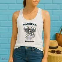 HD PanHead Retro VTwin Engine Motorcycle 48 65 Biker Gear Women's Tank Top thumb 2