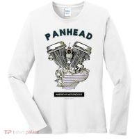HD PanHead Retro VTwin Engine Motorcycle 48 65 Biker Gear Women's Long Sleeve Shirt thumb 0