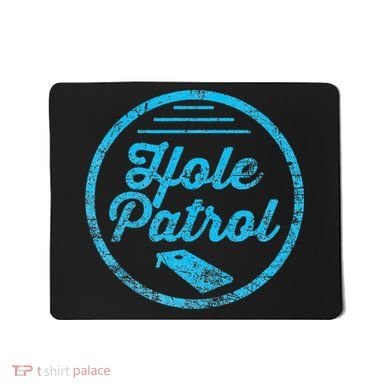 Hole Patrol Retro Cornhole Team Duo Vintage Graphic Mousepad