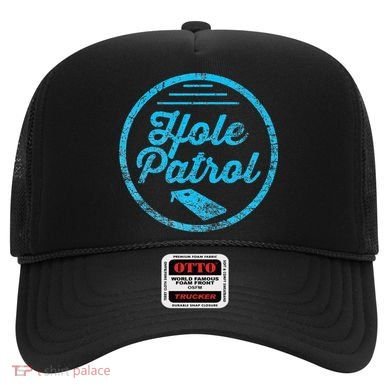 Hole Patrol Retro Cornhole Team Duo Vintage Graphic Hat