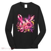 Hummingbird P.Ink Ribbon Breast Cancer Awareness Support Long Sleeve Shirt thumb 0