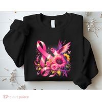 Hummingbird P.Ink Ribbon Breast Cancer Awareness Support Sweatshirt thumb 2