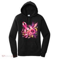 Hummingbird P.Ink Ribbon Breast Cancer Awareness Support Women's Hoodie thumb 0
