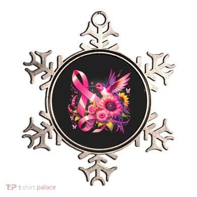 Hummingbird P.Ink Ribbon Breast Cancer Awareness Support Ornament