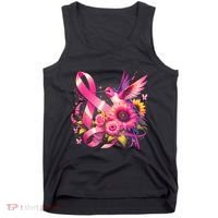 Hummingbird P.Ink Ribbon Breast Cancer Awareness Support Tank Top thumb 0