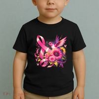 Hummingbird P.Ink Ribbon Breast Cancer Awareness Support Toddler T-Shirt thumb 2