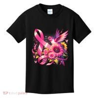 Hummingbird P.Ink Ribbon Breast Cancer Awareness Support Kids T-Shirt thumb 0