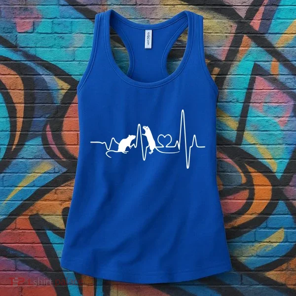 Heartbeat Pulse Rat Gift Women's Tank Top