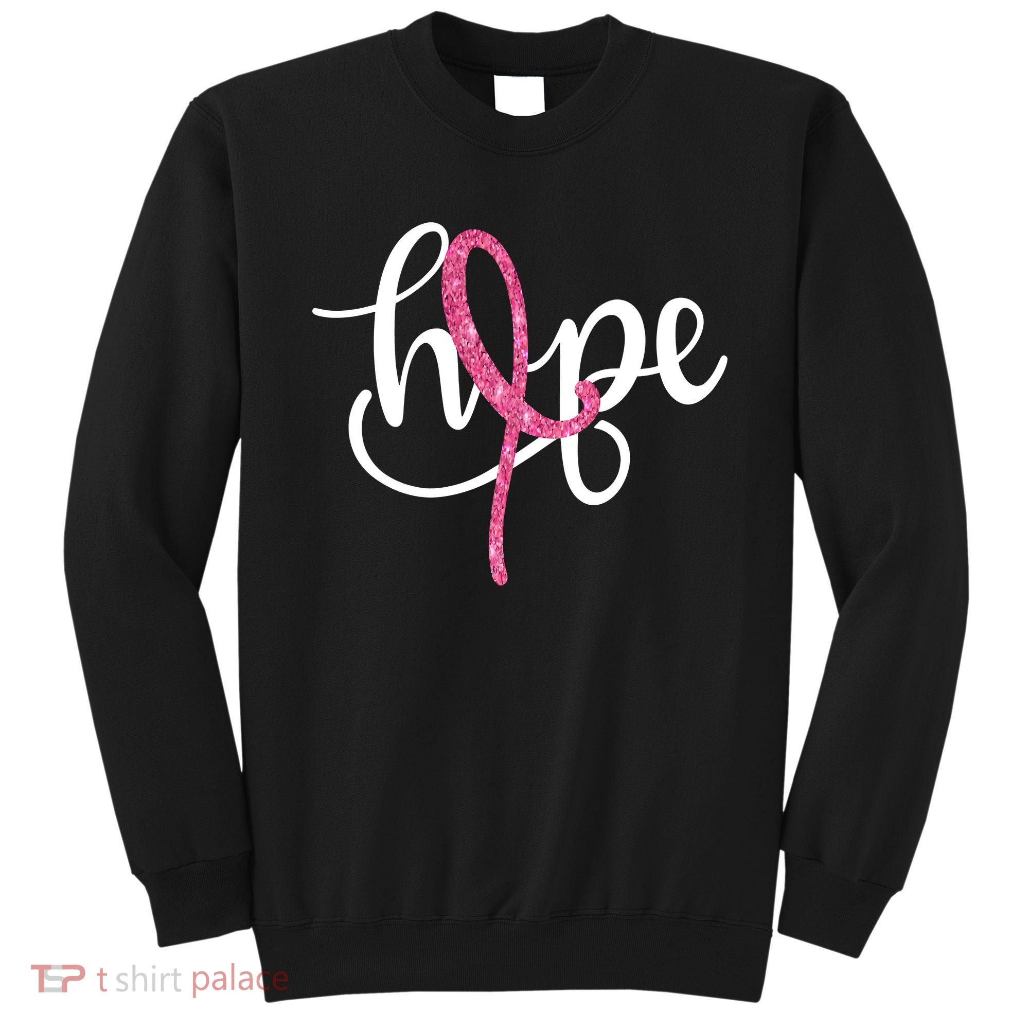 Hope Pink Ribbon Breast Cancer Awareness Month Sweatshirt