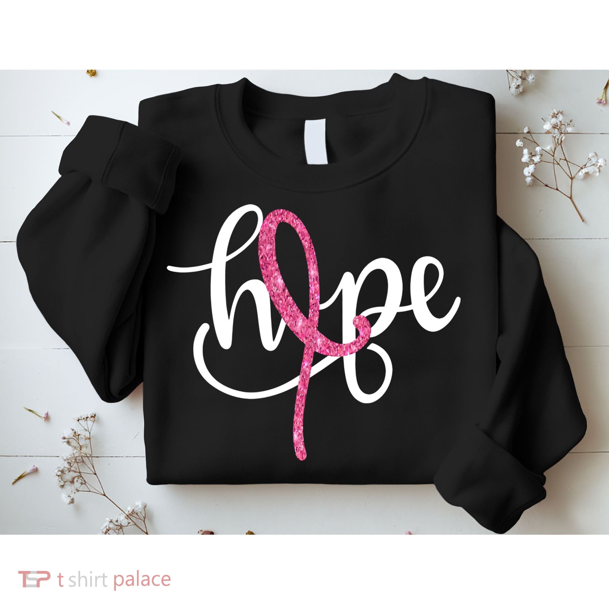 Hope Pink Ribbon Breast Cancer Awareness Month Sweatshirt