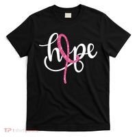 Hope Pink Ribbon Breast Cancer Awareness Month T-Shirt thumb 0