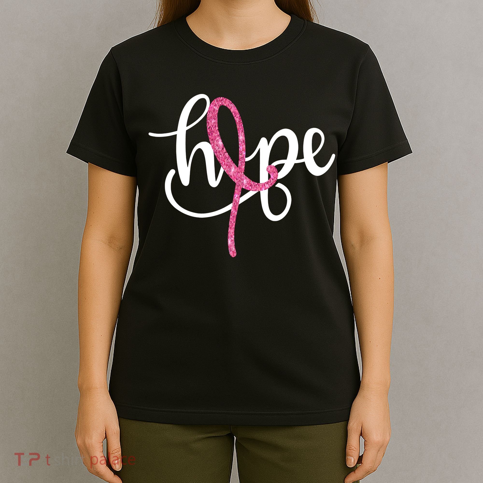 Hope Pink Ribbon Breast Cancer Awareness Month T-Shirt